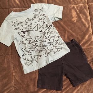 Toddler shirt and shorts